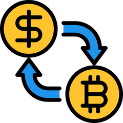 fiat money line filled icon