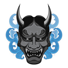 japanese vintage hannya mask