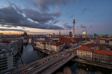 Fototapeta premium Berlin Skyline City Panorama