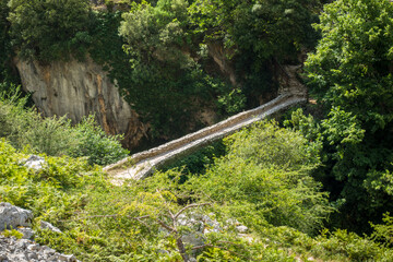 Stone bridge in Picos de Europa, Asturias, Spain