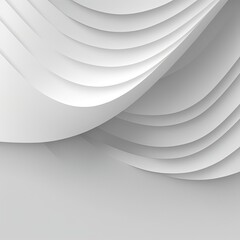 Illustration of wavy shapes. The color is white. Made by AI.