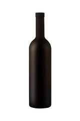 matt wine bottle