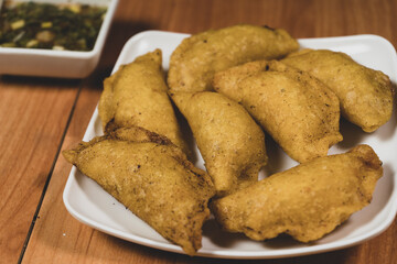 Fried empanadas, typical Colombian food