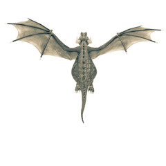 green dragon cartoon in a white background