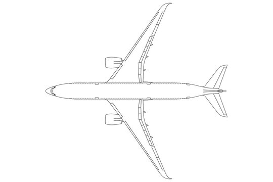 Avi&oacute;n de l&iacute;nea de largo alcance a350