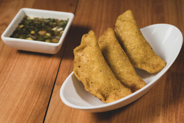 Fried empanadas, typical Colombian food