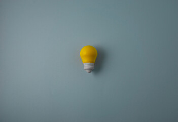 idea concept with rubber bulb on celestial background