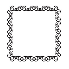Frame, in the style of an ornament, Vector illustration eps 10, Art.	