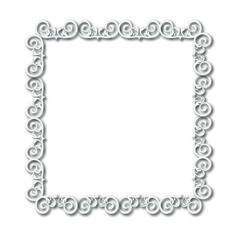 Frame, in the style of an ornament, Vector illustration eps 10, Art.	