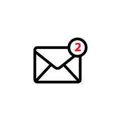 E mail icon envelope icon vector logo design template