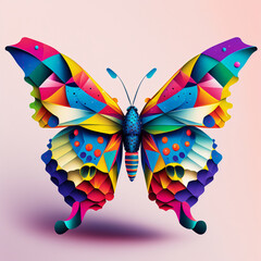Superbe butterfly papercraft, gen art