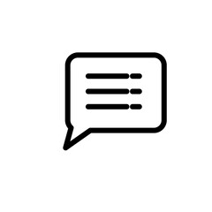 Chat bubble speech icon vector logo design