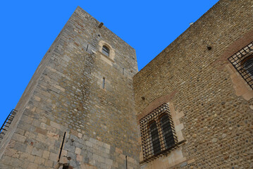 Tour du palais des Rois de Majorque à Perpignan. France