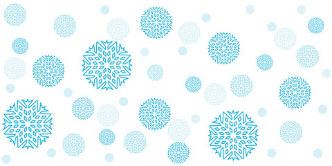 Snowflakes pattern background