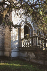 building with stairs