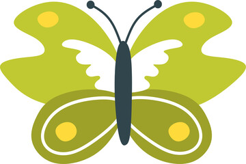 Cute funny butterflies.  Vector illustration