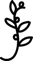 Beautiful template of branches with leaves