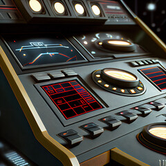 futuristic, console, space, ship, technology, advanced, sci-fi, 