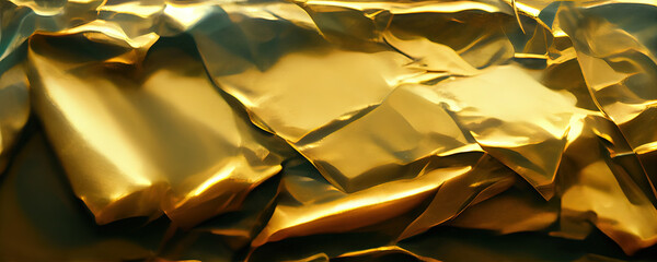 gold, metal, foil, texture, banner, background, metal, creased