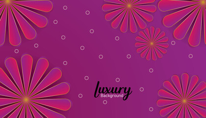 floral luxury background design premium vector eps