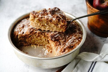 Homemade Apple cider spice cake- Thanksgiving autumn dessert