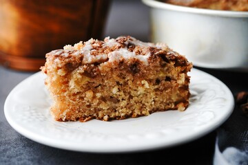 Homemade Apple cider spice cake- Thanksgiving autumn dessert