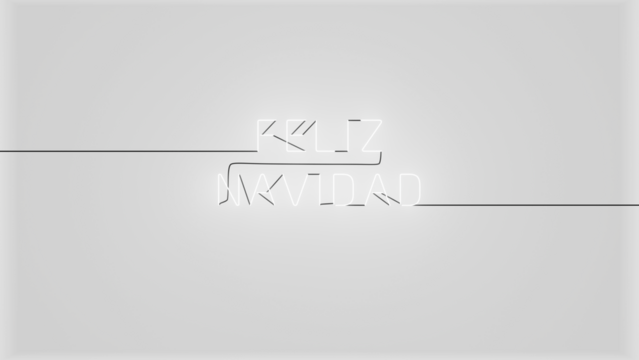 Feliz Navidad neón blanco alfa.