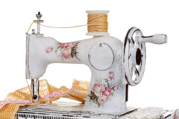 decorative sewing machine on a white background