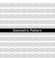 Geometric seamless pattern black and white background design