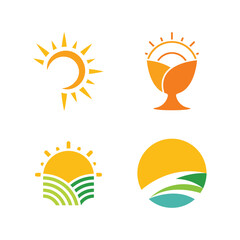 sun illustration logo
