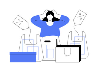 Purchasing habits abstract concept vector illustration.