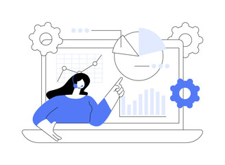 Services abstract concept vector illustration.