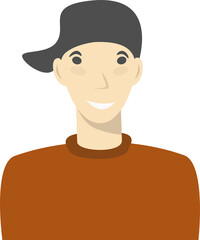 Man avatar Human face design element