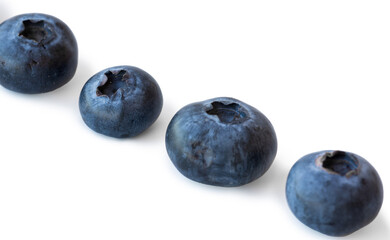 blueberry berries on a white background