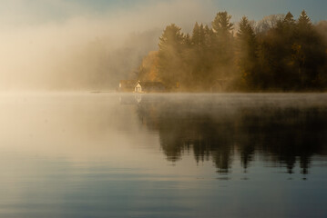 Cottage in the mist