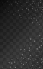 Silver Confetti Vector Transparent Background.