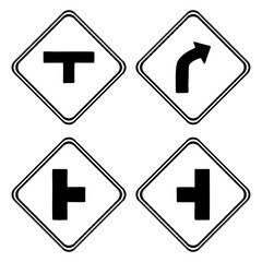 Traffic signs. illustration traffic signs design , isolated symbol