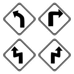 Traffic signs. illustration traffic signs design , isolated symbol