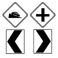 Traffic signs. illustration traffic signs design , isolated symbol