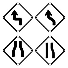 Traffic signs. illustration traffic signs design , isolated symbol