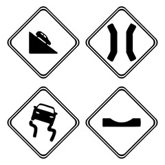 Traffic signs. illustration traffic signs design , isolated symbol