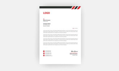 Business Style Letterhead Template Design