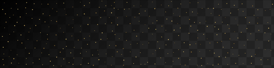 Naklejka premium Yellow Sparkle Transparent Vector Panoramic