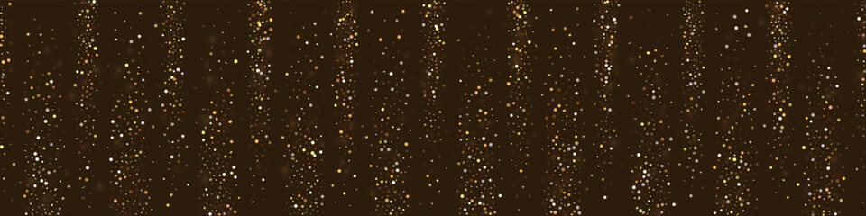 Gold Shine Vector Luxury Panoramic Background.