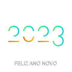 Obraz premium feliz ano novo 2023