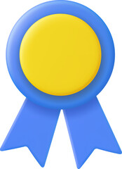 3d Winner medal with ribbon.