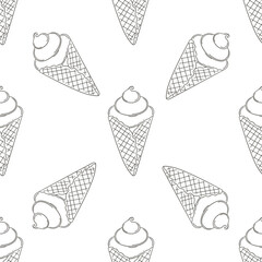 Coloring seamless pattern. Print for cloth design, textile, fabric, wallpaper