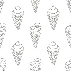 Coloring seamless pattern. Print for cloth design, textile, fabric, wallpaper