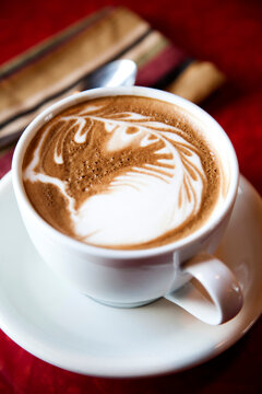 A latte at Useless Bay Coffee Company.