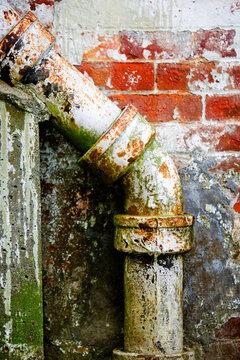 Old drain pipe.